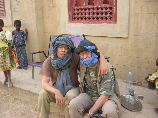 Edwin Donders and Agib Bahi back from the desert